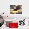 thumbnail image 4 of Lsque Golden Sky Bald Eagle Print Wall Art – Decorative Picture for Living Room, Bedroom, and Office (Horizontal), 4 of 6