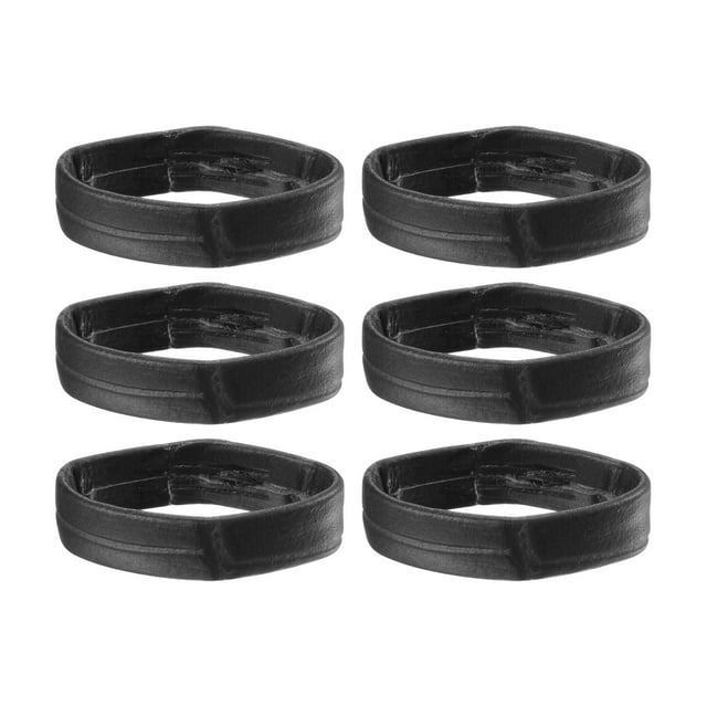 Anillos de Retención Unique Bargains PU Cuero Reemplazo para reloj 24mm ancho negro