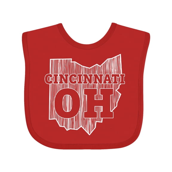 Inktastic Cincinnati Oh Boys or Girls Baby Bib