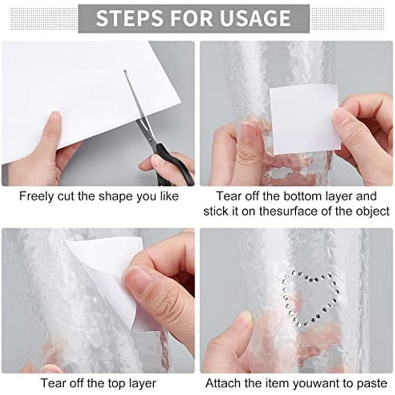 10Sheet A4 Size White Double Sided Tape Sheets 8.3x11.5 Inch 