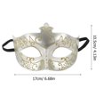 thumbnail image 2 of KAKOWELY Máscara de fiesta de mascarada, máscara de cosplay de Halloween para hombre, máscara ligera de plástico de media cara, 2 of 4