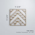 thumbnail image 3 of Ekena Millwork 11 3/8"W x 11 3/8"H x 3/8"T Small Gilcrest Decorative Fretwork Wood Wall Panels, Red Oak, 3 of 3