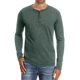 thumbnail image 1 of Playera Casual Manga Larga Cuello Henley Algodón Para Hombre, 1 of 5