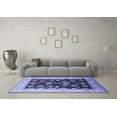 thumbnail image 3 of Ahgly Company Indoor Square Oriental Blue Industrial Area Rugs, 7' Square, 3 of 4