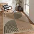 thumbnail image 3 of RUG ROBOT 4'x6' Easy Jute Rug, Washable Non Slip Indoor Outdoor Rug, Area Rug for Living Room, Bedroom, Backyard, Farmhouse Carpet for Office Entryway Backyard, 3 of 9