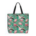 thumbnail image 1 of Fotbe Tropical Flamingo Bolsa Tote con Estampado para Mujer, Bolsos con Cremallera, Bolsa de Hombro Casual de Gran Capacidad con Bolsillos Internos, 1 of 7