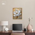 thumbnail image 4 of Athenas Flower Canvas Glamorous Feminine Wall Art by Art Remedy, Gold Frame, 16" x 20", 4 of 8