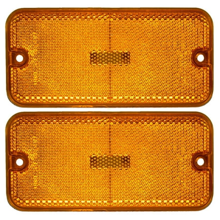 - Pair of Front Signal Side Marker Light Lamp Replacement for Chevrolet GMC Van 915489 GM2550113