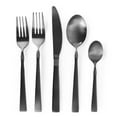 thumbnail image 4 of MegaChef Cravat 20 Piece Flatware Utensil Set, Stainless Steel Silverware Metal Service for 4 in Matte Black, 4 of 5
