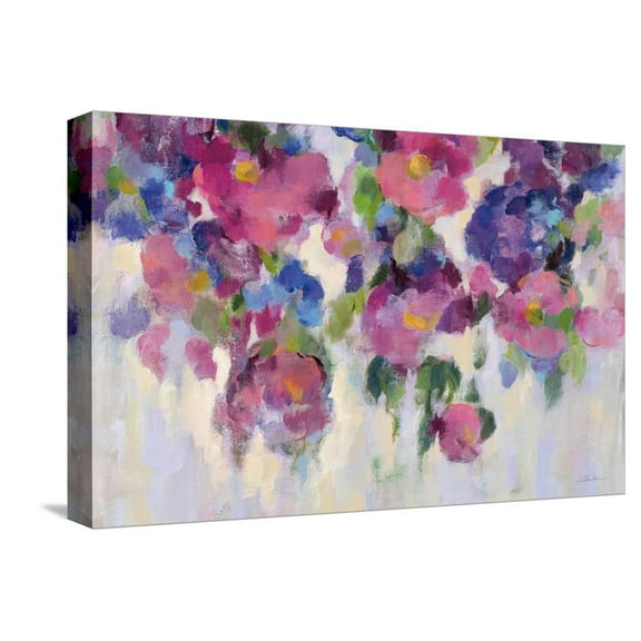 Art.com Pink and Blue I Crop Stretched Canvas Print Wall Art by Silvia Vassileva, 18" x 12"