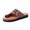 Brown, variant on VerPetridure Platform Sandals for Women Summer Daily British Style Leisure One-line Plus Size Women's Flat Slippers