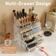 thumbnail image 3 of Organizador de maquillaje Delamu con 6 cajones para tocador y baño, transparente, 3 of 8