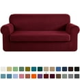 thumbnail image 1 of CHUN YI Housse de Canapé Extensible 2 Pcs à Carreaux avec Coussin, 1 of 6