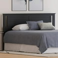 thumbnail image 4 of Serene Poplar Wood King Headboard, Modern Farmhouse Panel with Horizontal Scoring, King Size Headboard in Black, Casual Coastal Style, Easy Assembly, Quality Materials, 4 of 9