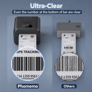 Phomemo-W Phomemo A641M Bluetooth Shipping Label Printer 4x6, 2026 Upgraded Thermal Label Printer with Built-in Paper Bin, Thermal Printers for Small Business & Shipping Packages, Compatible with Amazon, Tikto