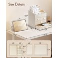thumbnail image 3 of Organizador de maquillaje Vlando Beige 25x20x27 cm 4 cajones, 3 of 8