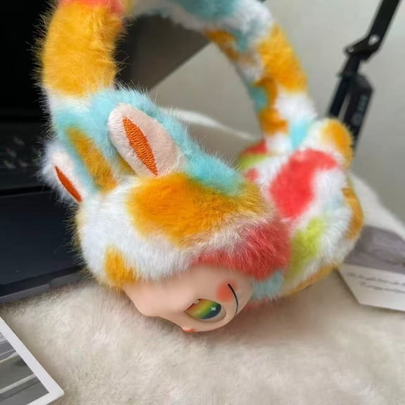 New cartoon cute mink cold winter wind-resistant earmuffs students and children antifreeze ear protection winter