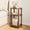 Walnut, variant on Maliowa 3-Tier Small Side Table, Oval End Table with Spindle Legs, Accent Night Stand with Storage Shelf for Living Room Bedroom Narrow Spaces, White