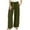 Armée Verte, variante sur FNFYFH Liquidation Pantalons en Lin et Coton Élégants pour Femmes Taille Élastique Coupe Ample