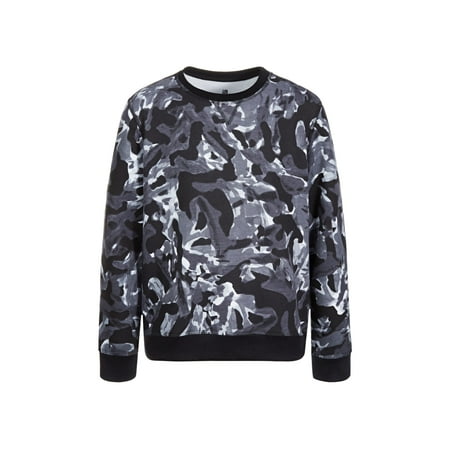 

ID Ideology Toddler Little Boys Waves Long Sleeve With Crew Neck Pullover Deep Black 6