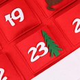thumbnail image 2 of Árbol de Navidad de Fieltro Calendario Árbol de Navidad (Rojo 114*43cm) JM, 2 of 5