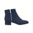 thumbnail image 2 of Women's Chunky Heel Boots Side Zipper Short Boots Chunky Heeled Fashion Boots Low Heel Ankle Booties, 2 of 4