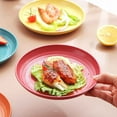 thumbnail image 5 of Uuiauoio Plates Lightweight Unbreakable Dinner Dishes Plates Set Dishwasher & Microwave Safe,Plates Reusable, Lightweight Salad Plates for Camping/Kitchen, 5 of 6