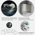 thumbnail image 5 of Designart 'Full Moon Night in Cloudy Sky VI' Nautical & Coastal Circle Metal Wall Art 36x36 - Disc of 36, 5 of 5