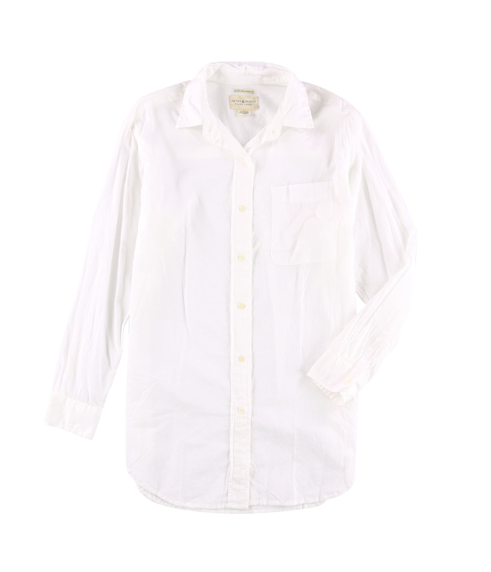 Ralph Lauren Womens Cotton Gauze Button Up Shirt