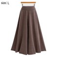 thumbnail image 2 of Women's A-Line Swing Pleated Long Maxi Skater Skirt, 2 of 5