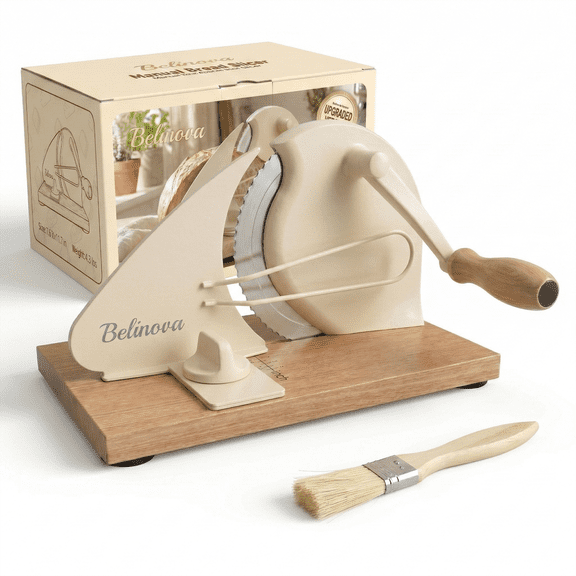 Belinova Sourdough Bread Slicer for Homemade Bread, Adjustable Slice Thickness