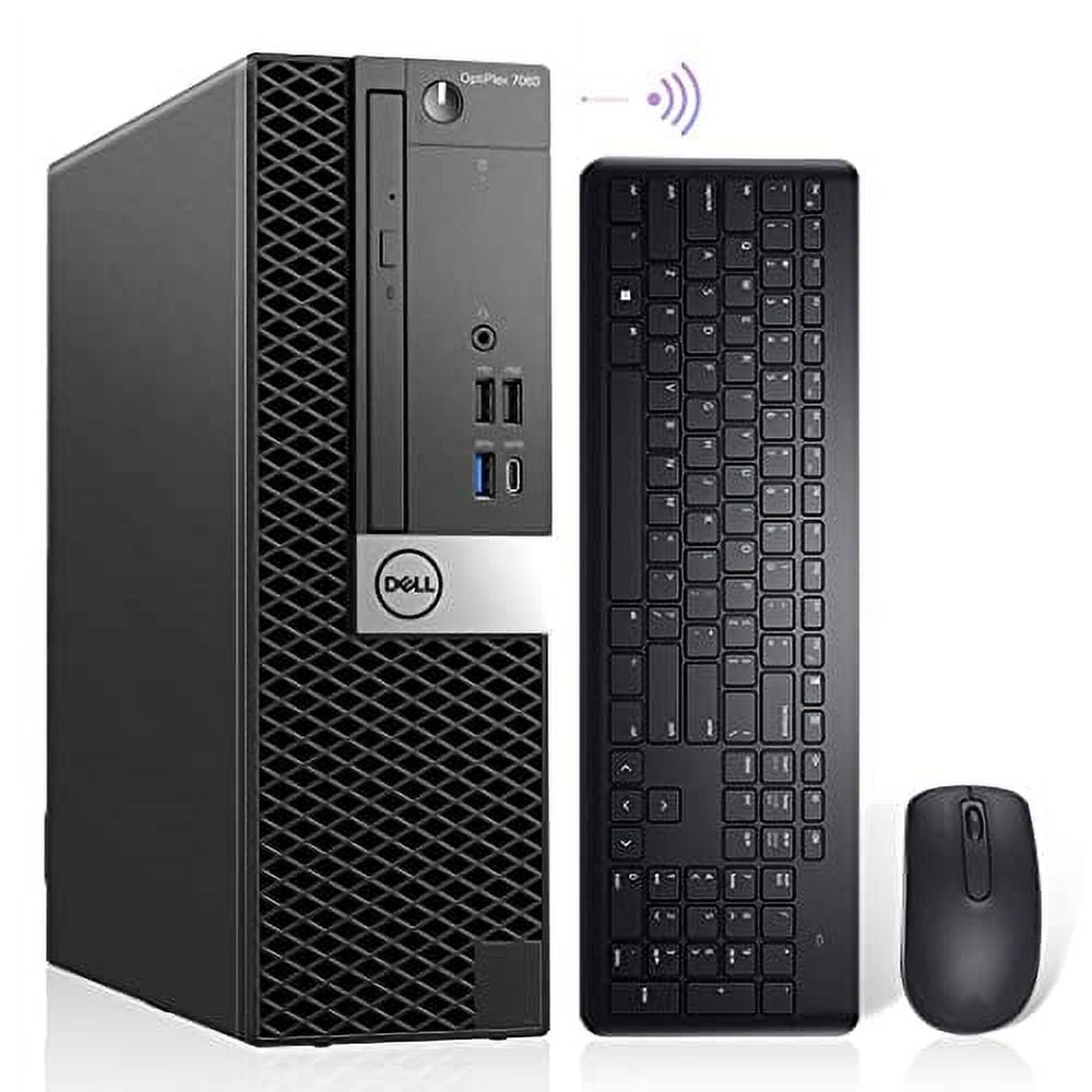 Dell OptiPlex 7060 Windows 11 Pro Desktop Computer SFF, Intel 8th Gen i5-8500 Hexa Core,16GB DDR4 Ram 256GB NVMe M.2 SSD, AX210 Built-in WIFI 6E & Bluetooth 5.2,New Wireless Keyboard & Mouse