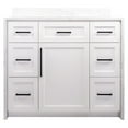 thumbnail image 5 of Palisade 42" Bathroom Vanity with White Cabinet and Engineered Marble Top, 5 of 5