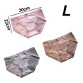 thumbnail image 2 of Ropa interior de mujer de seda de hielo sin costuras de algodón antibacteriano con encaje en la entrepierna para las cuatro estaciones fina, 2 of 5