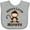 AC-Heather Grey, variant on Inktastic Nana's Little Monkey Boys or Girls Baby Bib