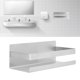 thumbnail image 1 of Estante de Ducha, Canasta de Estante de Ducha de Baño Anti -óxido impermeable para la cocina para el hotel para el baño para el hogar, 1 of 7