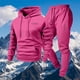 thumbnail image 3 of Ceisia Men's Loose Fit Hooded Sweatshirt & Jogger Pants Set | Casual Warm Two-Piece Tracksuit Gifts, 3 of 5