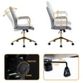 thumbnail image 5 of Duhome Office Chair Desk Chairs with Arms Adjustable Computer Chair Swivel Velvet Task Chair Gray, 5 of 8