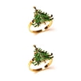 thumbnail image 1 of jesticaly Christmas Napkin Ring Wedding Dinner Paper Tissues Buckles Holders Celebration Party Table Restaurant Bar Accessories Dual Color Tree 2Set, 1 of 6