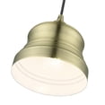 thumbnail image 6 of 55901-01-Livex Lighting-Endicott - 1 Light Mini Bell Pendant In Industrial Style-13 Inches Tall and 7 Inches Wide-Antique Brass Finish    -Traditional, 6 of 13