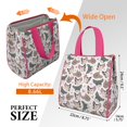thumbnail image 3 of Bulldog Dog and Love Heart Insulated Lunch Bag for Women & Adults,Large Portable Soft Cooler Lunch Bag,Thermal Food Storage Tote with Pearl Cotton,8.66L,8.75x5.75x9.5 Inch, 3 of 6