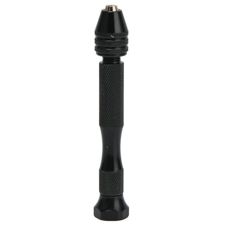 

clearance Pin Vise Tool Hand Drill Mini Hand Twist Drill Model Punching 0.33.4mm Clamping Range Black