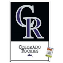 MLB Colorado Rockies - Logo 22 Wall Poster with Pushpins, 22.375" x 34"