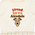 thumbnail image 4 of Inktastic Airedale Terrier Dog Lover Girls Toddler Dress, 4 of 5