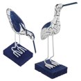 thumbnail image 5 of Raindrops 2pcs Wooden Seagull Figurines Set, Crackle Finish Coastal Seabird Statues, Nautical Mediterranean Bird Sculptures for Home and Office Decor, 5 of 7