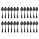 thumbnail image 1 of Cucharadas Negras Cucharadas, Mini Cucharas para Pastel de Acero Inoxidable, Juego de 24 (Cucharas de Café Negro), 1 of 5
