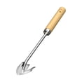 thumbnail image 4 of Deshierbe manual multiusos, mango cómodo portátil, herramientas de deshierbe de jardín, extractor de malezas de acero inoxidable para jardines de Mango Madera 3 Dientes shamjiam Extractor de deshierbe, 4 of 8