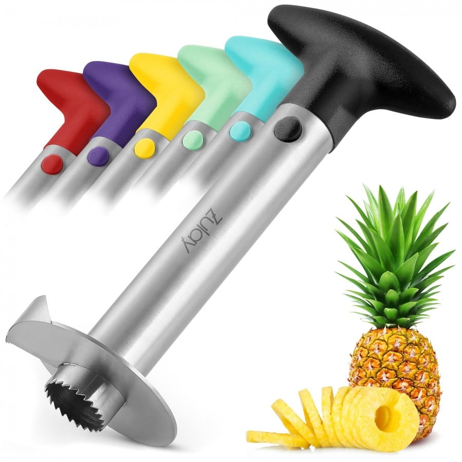 Zulay Kitchen Stainless Steel Pineapple Corer and Slicer