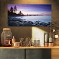 thumbnail image 1 of Rocky Burleigh Point in Blue - Extra Large Seascape Art Canvas, 1 of 3