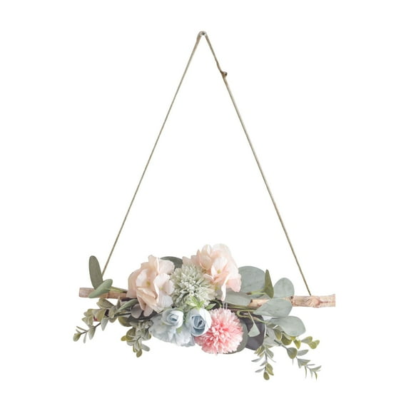 Vikakiooze Home Decor Artificial Flower Decoration Style Decorative Flower Wreath Wall Pendant
